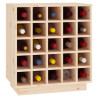 Botellero de madera maciza de pino 55.5x34x61 cm 1