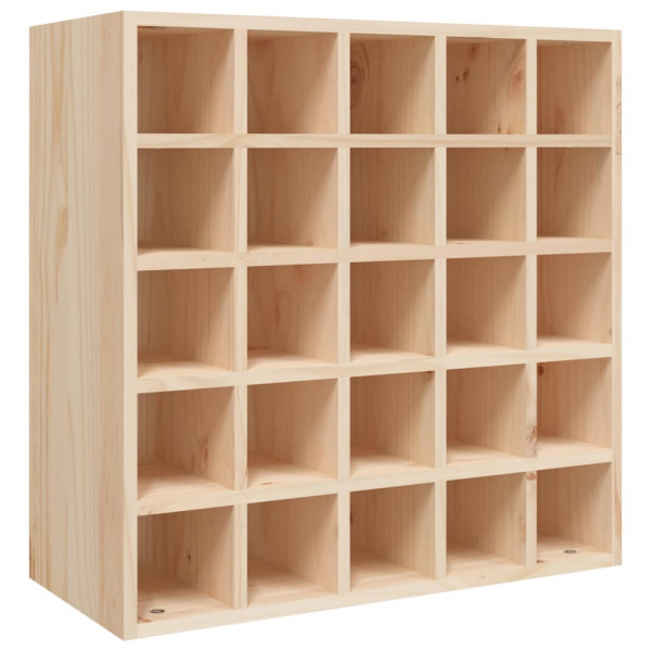 Botellero de madera maciza de pino 56x25x56 cm M 2