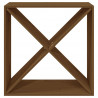 Botellero madera maciza de pino marrón miel 62x25x62 cm 5