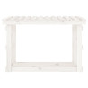 Suporte para lenha 108x64.5x77 cm pinho maciço branco 5