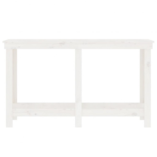 Banco de trabajo de madera maciza de pino blanco 140x50x80 cm D