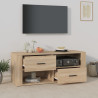 Mueble para TV madera contrachapada color roble 100x35x40 cm 3