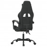 Silla gaming con reposapiés cuero sintético negro camuflaje 5