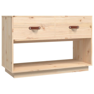 Mueble de TV de madera maciza de pino 90x40x60 cm H