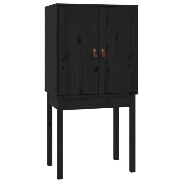 Aparador alto madera maciza de pino negro 60x40x120 cm M 5
