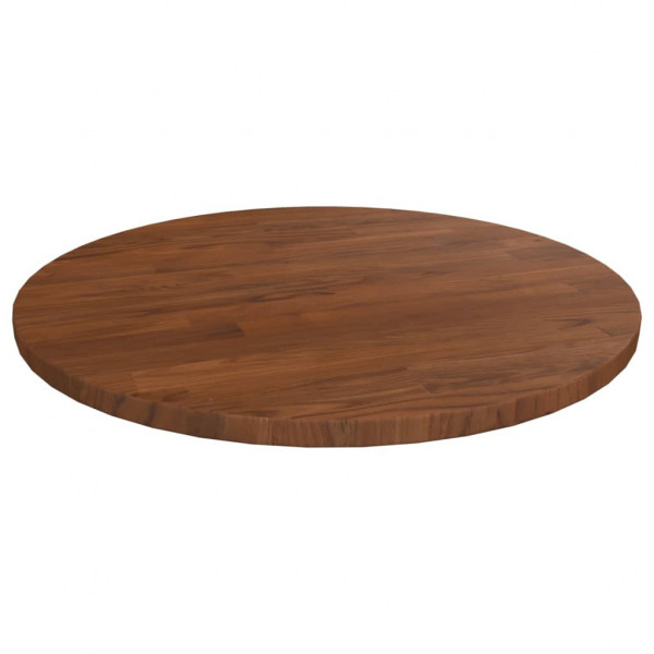 Tablero de mesa redonda madera de roble marrón oscuro Ø40x1.5cm D