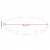 Tablero de mesa redonda madera de roble marrón oscuro Ø40x1.5cm 4