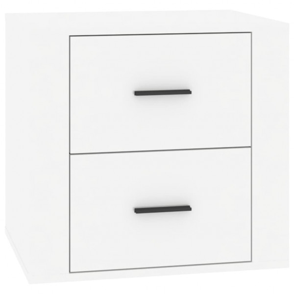 Mesa de cabeceira 50x39x47 cm branco brilhante M 2
