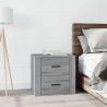 Mesita de noche gris Sonoma 50x39x47 cm 1