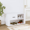 Mueble zapatero madera contrachapada blanco 80x35x45 cm 3
