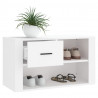 Mueble zapatero madera contrachapada blanco 80x35x45 cm 4