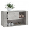 Mueble zapatero madera contrachapada gris hormigón 80x35x45 cm 4