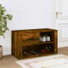 Mueble zapatero madera contrachapada roble ahumado 80x35x45 cm 3