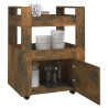Carrito de cocina madera contrachapada roble ahumado 60x45x80cm 4