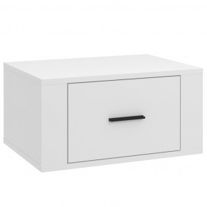 Mesa de cabeceira de parede 50x36x25 cm branco H