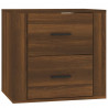 Mesa de cabeceira de parede 50x36x47 cm carvalho castanho 2