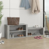Mueble zapatero madera contrachapada gris Sonoma 150x35x45 cm 1