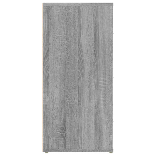 Aparador de madera contrachapada gris Sonoma 40x33x70 cm M 5