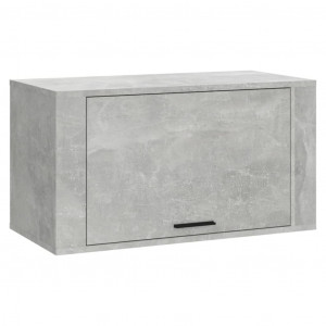 Mueble zapatero pared contrachapada gris hormigón 70x35x38 cm H