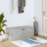 Mueble zapatero pared contrachapada gris hormigón 100x35x38 cm 1