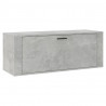 Mueble zapatero pared contrachapada gris hormigón 100x35x38 cm 2
