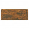 Mueble zapatero pared contrachapada roble ahumado 100x35x38 cm 5