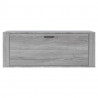 Mueble zapatero pared contrachapada gris Sonoma 100x35x38 cm 5