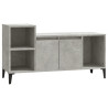 Mueble para TV madera contrachapada gris hormigón 100x35x55 cm 2