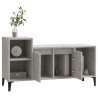 Mueble para TV madera contrachapada gris hormigón 100x35x55 cm 4