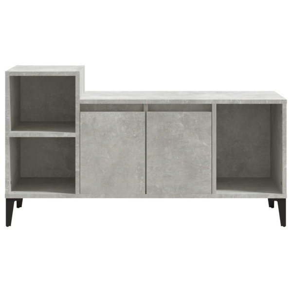 Mueble para TV madera contrachapada gris hormigón 100x35x55 cm M 5