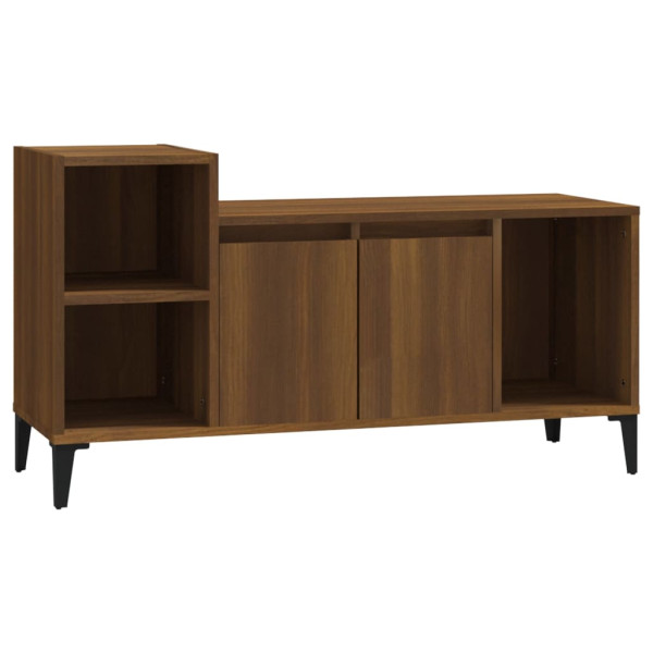 Mueble para TV madera contrachapada marrón roble 100x35x55 cm M 2