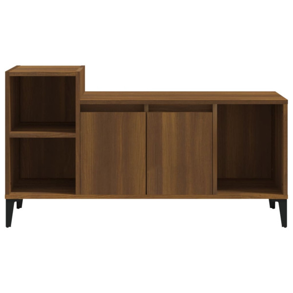 Mueble para TV madera contrachapada marrón roble 100x35x55 cm M 5