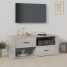 Mueble para TV contrachapada gris hormigón 100x35x40 cm 1