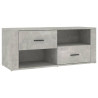 Mueble para TV contrachapada gris hormigón 100x35x40 cm 2