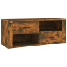 Mueble para TV madera contrachapada roble ahumado 100x35x40 cm 2
