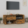 Mueble para TV madera contrachapada roble ahumado 100x35x40 cm 3
