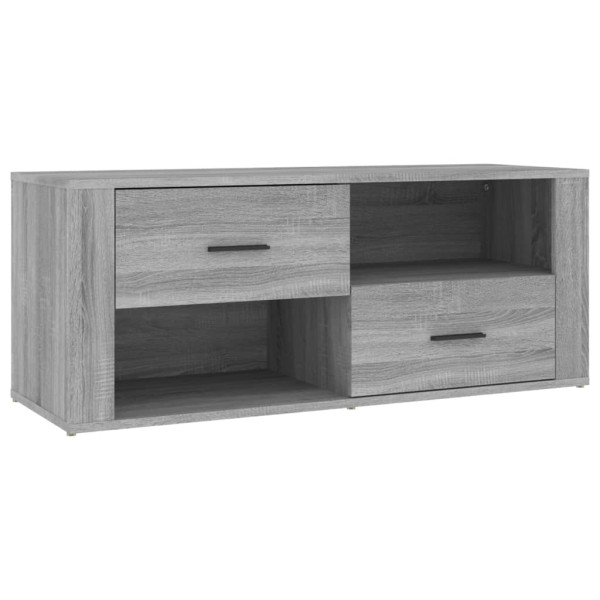 Mueble de TV madera contrachapada gris Sonoma 100x35x40 cm M 2