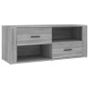 Mueble de TV madera contrachapada gris Sonoma 100x35x40 cm 2
