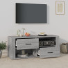 Mueble de TV madera contrachapada gris Sonoma 100x35x40 cm 3