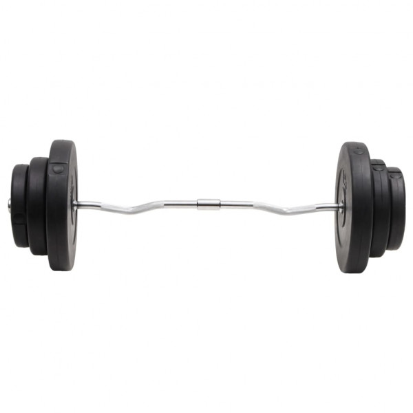 Barra curl com discos 60 kg M 3