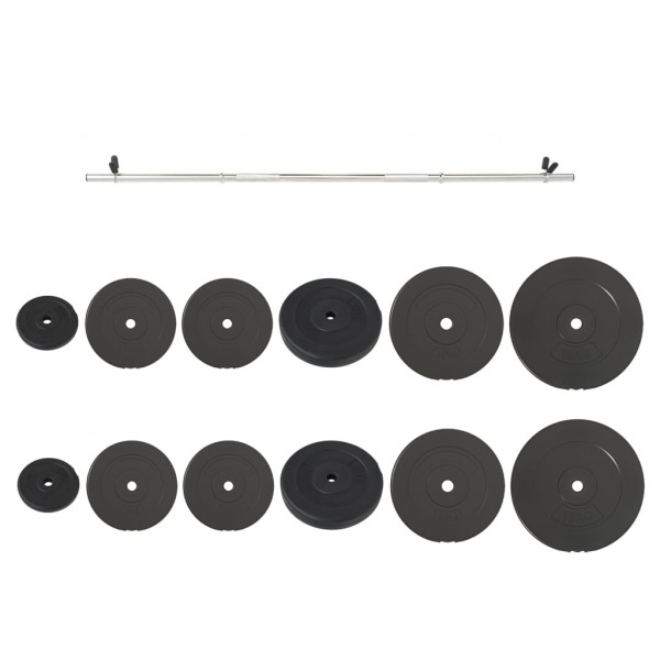 Barra com discos 90 kg M 2