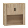 Armario de pared madera contrachapada roble sonoma 80x33x80 cm 2