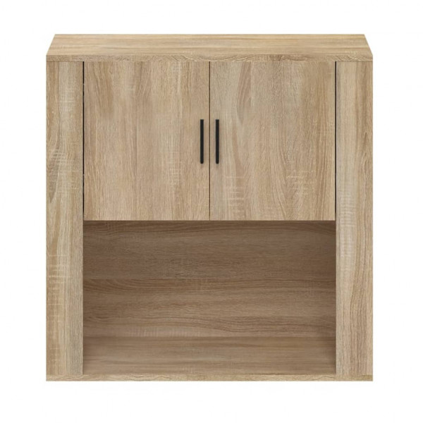 Armario de pared madera contrachapada roble sonoma 80x33x80 cm M 3