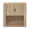 Armario de pared madera contrachapada roble sonoma 80x33x80 cm 3