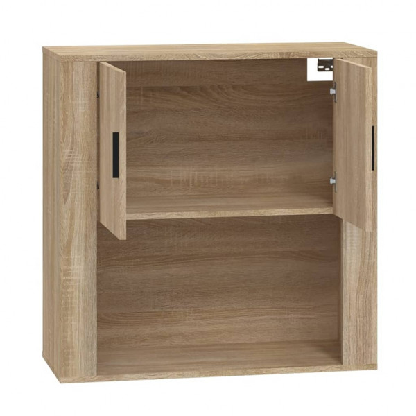 Armario de pared madera contrachapada roble sonoma 80x33x80 cm M 4