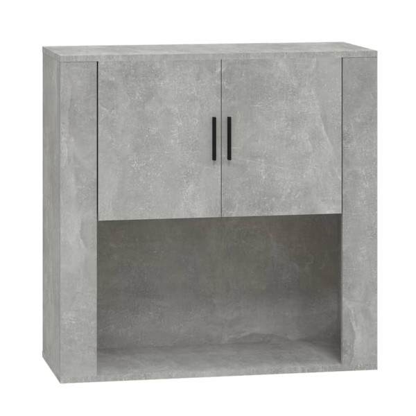Armario de pared madera contrachapada gris hormigón 80x33x80 cm M 2