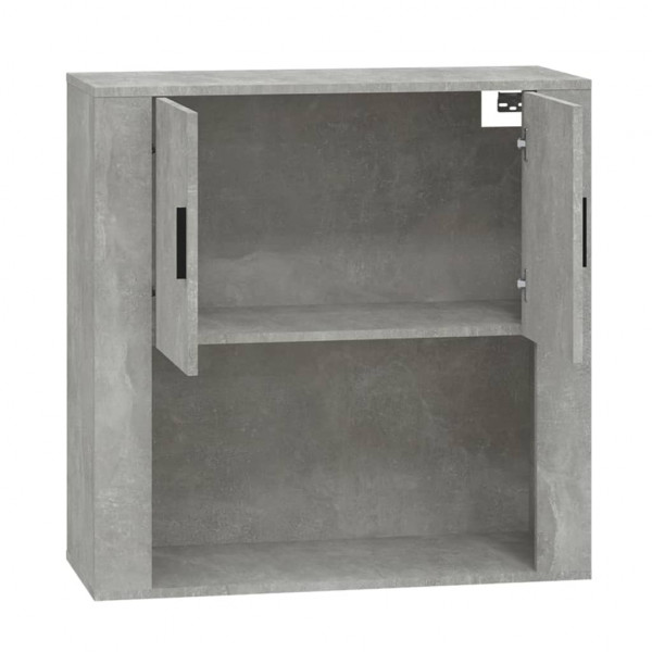 Armario de pared madera contrachapada gris hormigón 80x33x80 cm M 4