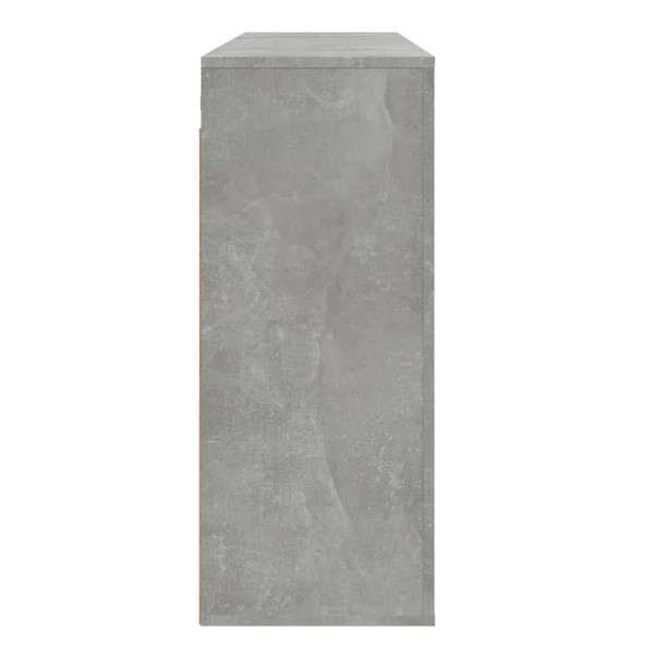 Armario de pared madera contrachapada gris hormigón 80x33x80 cm M 5