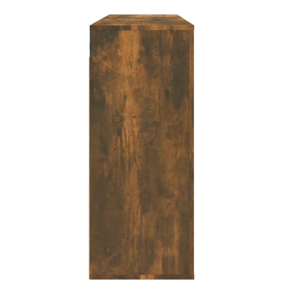 Armario de pared madera contrachapada roble ahumado 80x33x80 cm M 5
