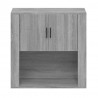 Armario de pared madera contrachapada gris Sonoma 80x33x80 cm 3